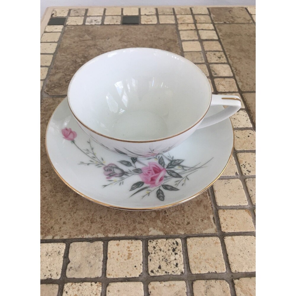 Golden rose Tea Cup And Saucer